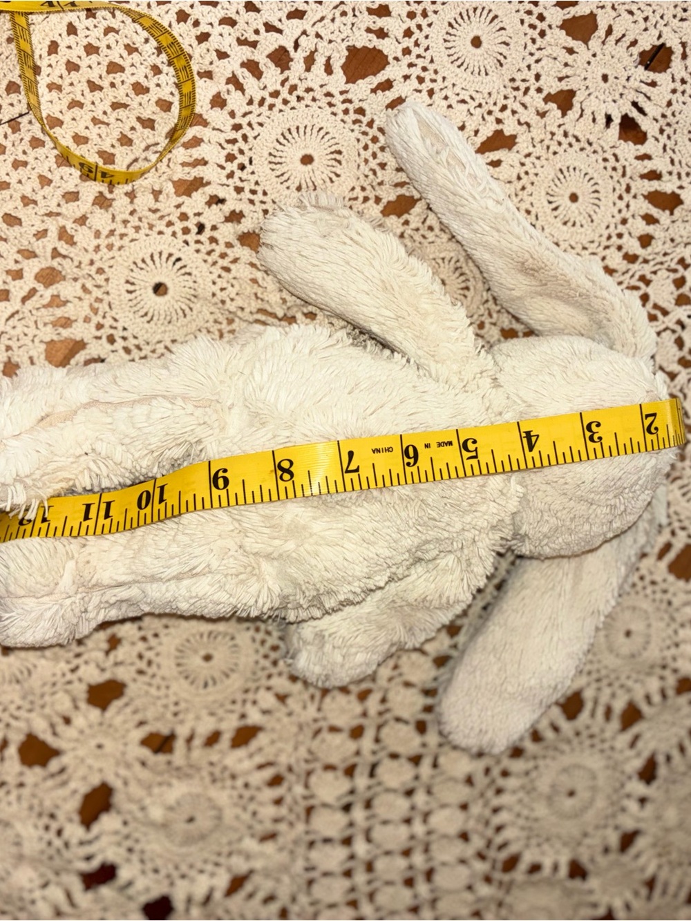 Jellycat Cream "Piper" Plush Bunny with Floppy Ears - Picture 11 of 15